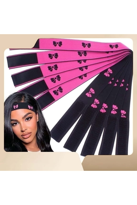 Hair Rope Elastic Rose Red Fixing Strap for Silver Wig Edge Adjustment Headband for Secure and Comfortable Fit