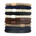 thumbnail image 1 of Hair Rope Hair Ties 10 Fashion Braided Bands for Women Soft Elastic Non-Damaging Ponytail Holders, 1 of 3