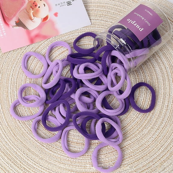 Hair Rope Heavy Holders Band Ties 50PCS Seamless Elastic Curly Thick Ponytail Candy Hair Accessories