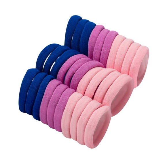 Hair Rope Hairband for Girls - 20 Ponytail Elastic and Seamless Soft Accessories for Baby - Mini Fixing Non-Damage Headband Mixed Color