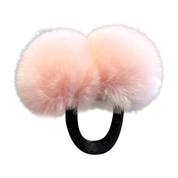 Jialinnn Plaid Ponytail Holder & Scrunchie, Pink, 1 Count