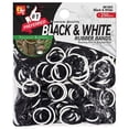 thumbnail image 1 of Hair Rubber Bands Black And White, 250/PK, 1 of 1