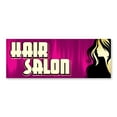 thumbnail image 1 of Hair Salon 12" x 4.5" Decal | Advertise Your Business | All Weather Can Apply To Any Surface | Barber Shop Beauty | Made in The USA, 1 of 3