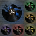 thumbnail image 1 of Hair Salon Barber Shop Vinyl Wall Clock, Vinyl Record Clock Wall Art Silent & Non-ticking(12 inchs C-LED), 1 of 6