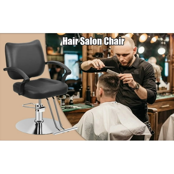 Hair Salon Chair, Stylist Chair with Heavy Duty Hydraulic Pump, 360 Degrees Rolling Swivel Hair Salon Chair, Beauty Salon Chair Equipment, Max Load Weight 330 Lbs Lanzxj