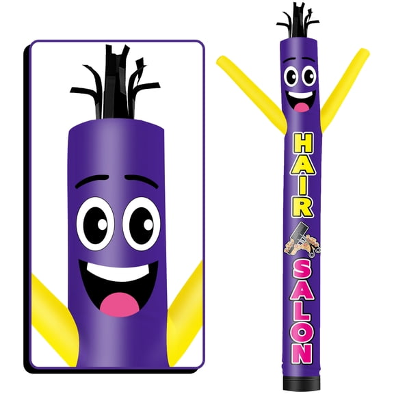 Hair Salon Inflatable Tube Man Wacky Wavy Dancing Guy for Outdoor Decoration Advertising Business Promotion (Blower Not Included)