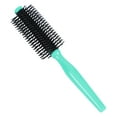 thumbnail image 1 of Hair Salon Plastic Round Curling Bristle Handle Wavy Hairstyle Scalp Brush Comb, 1 of 7