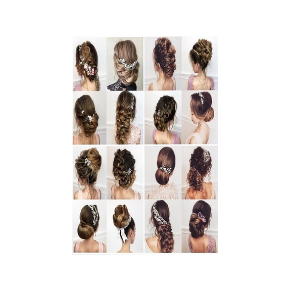 Women Hairstyles Poster Hair Salon Styles Chart Beauty Fashion Wall Art for Home Decor Bathroom Bedroom