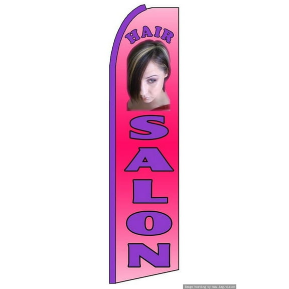 Hair Salon Swooper Flag (Hardware Not Included) |Advertisement /Business Flags | Feather Flag |