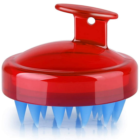 Hair Scalp Massager Shampoo Brush, [Wet & Dry] Manual Head Scalp Massage Brush, Soft Silicone Bristles Care for The Scalp, Exfoliate and Remove Dandruff, Promote Hair Growth