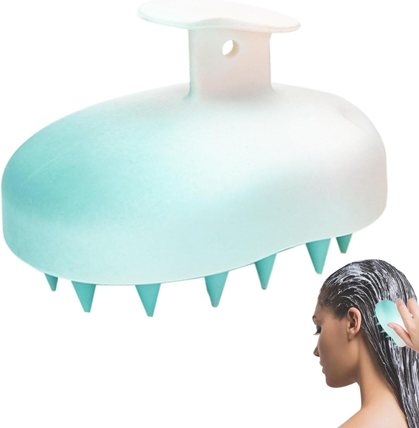 Hair Scrubber for Washing Hair,Scalp Massager Shower Hair Brush Shampoo