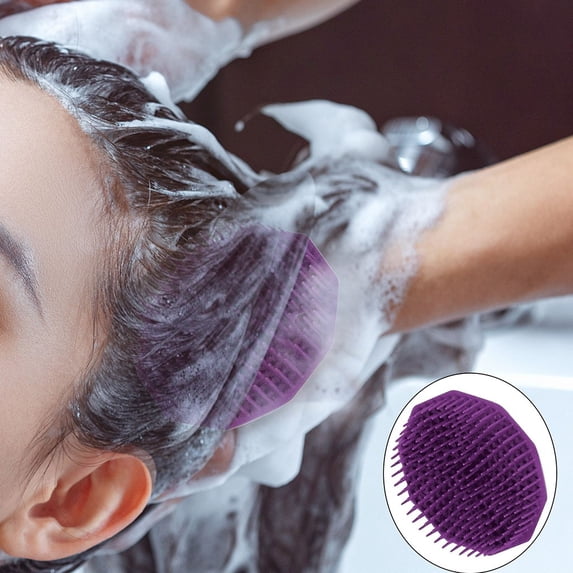 Hair Scalp Scrubber Massager Brush,Reusable Scalp Massager Shampoo Brush for Hair Growth & Dandruff Removal,Dandruff Exfoliator Cleaning Brush with Soft Bristles for Wet Dry Scalp Care (Random)