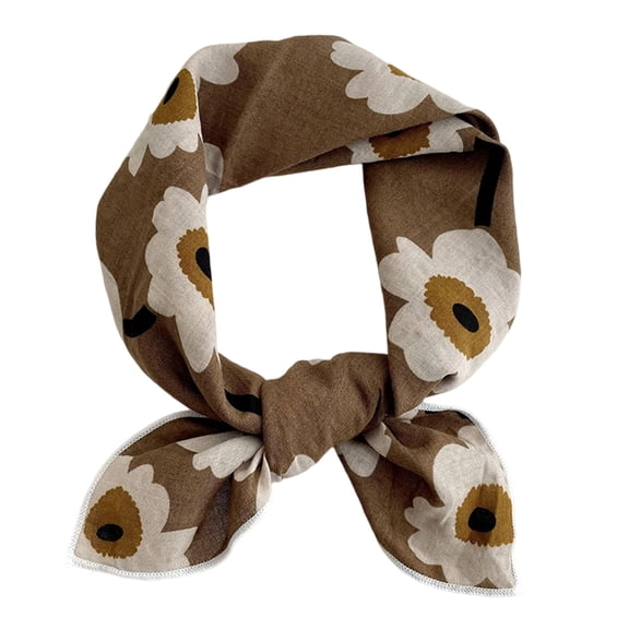 Hair Scarf for Women Fashion Cotton and Linen Headscarf Wrap Breathable Lightweight Neck Scarves for Handbag Accessories