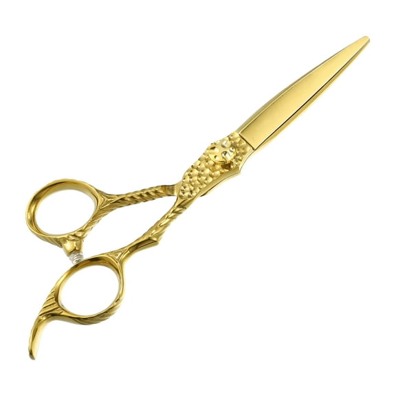 Hair Scissors Hair Cutting Scissors Stainless Steel Razor Hair Trimming Scissors 6.9" Long Gold Tone
