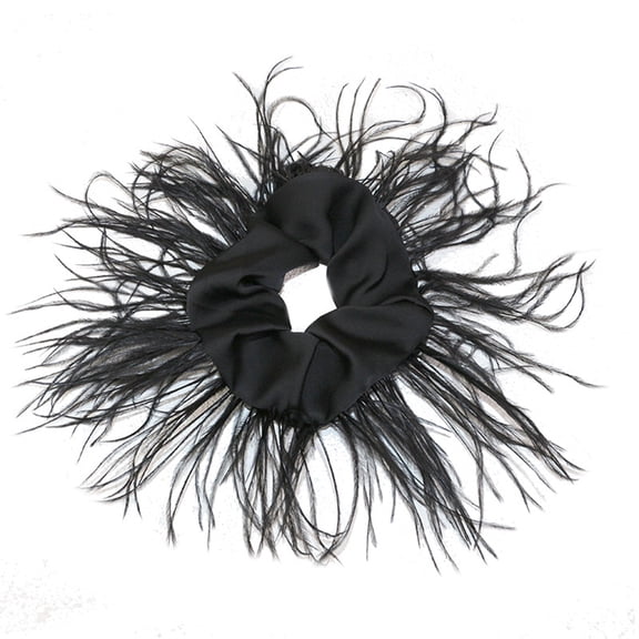 Hair Scrunchie Hair Tie Furry Headpiece Decorative Headwear Elastic Hair Rope Accessory