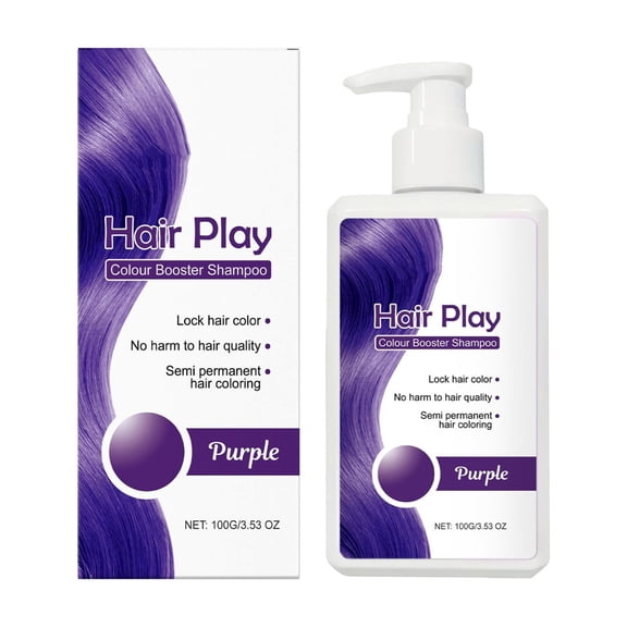 Hair Shampoo,Shampoo Hair Dye for Women,Solid Color Shampoo,Gently Cleanses and Softens, Safe for Color-Treated Hair,Hair Dye Shampoo for Women & Men,Long-Lasting & Natural Shampoo(Purple)