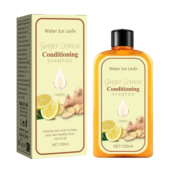 Hair Shampoo,Shampoo for Women,Ginger And Lemon Shampoo,Long-Lasting & Natural Hair Shampoo,Hair Repair For Split Ends Conditioner For Dry And Frizzy Hair Shampoo(100ml/3.38fl.oz)