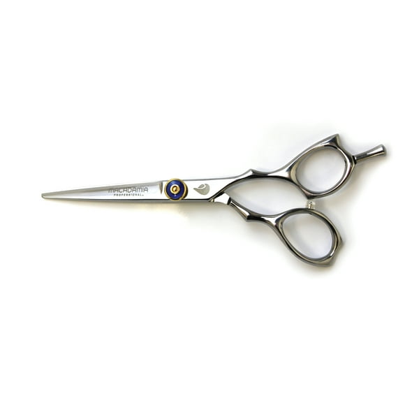 Hair Shears 5.5 Inch Macadamia Professional 440c Convexed Edged Blades Thumb Adjustable Screw System with Case