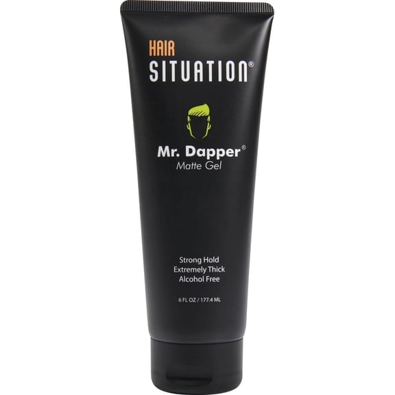 Hair+ Situation Mr. Dapper Matte Hair Gel, Strong Hold, Anti-Frizz, Humidity Shield, 6 Ounces