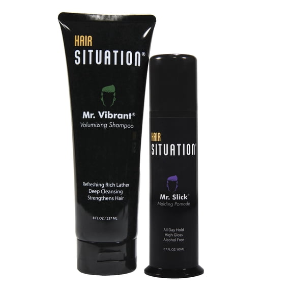 Hair Situation Mr. Vibrant Volume Shampoo & Mr. Slick All Day Hold Pomade