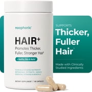 Noophoric Hair Vitamins for Women & Men - Hair Growth Supplement with Biotin, Saw Palmetto & Amino Acids, Skin & Nail Support, 90 Capsules
