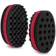 thumbnail image 1 of Hair Sponge Brush for Twists and Dreads, Curl Brush Twist Sponge for Afro Curls, Black, 1 Pack, 1 of 9
