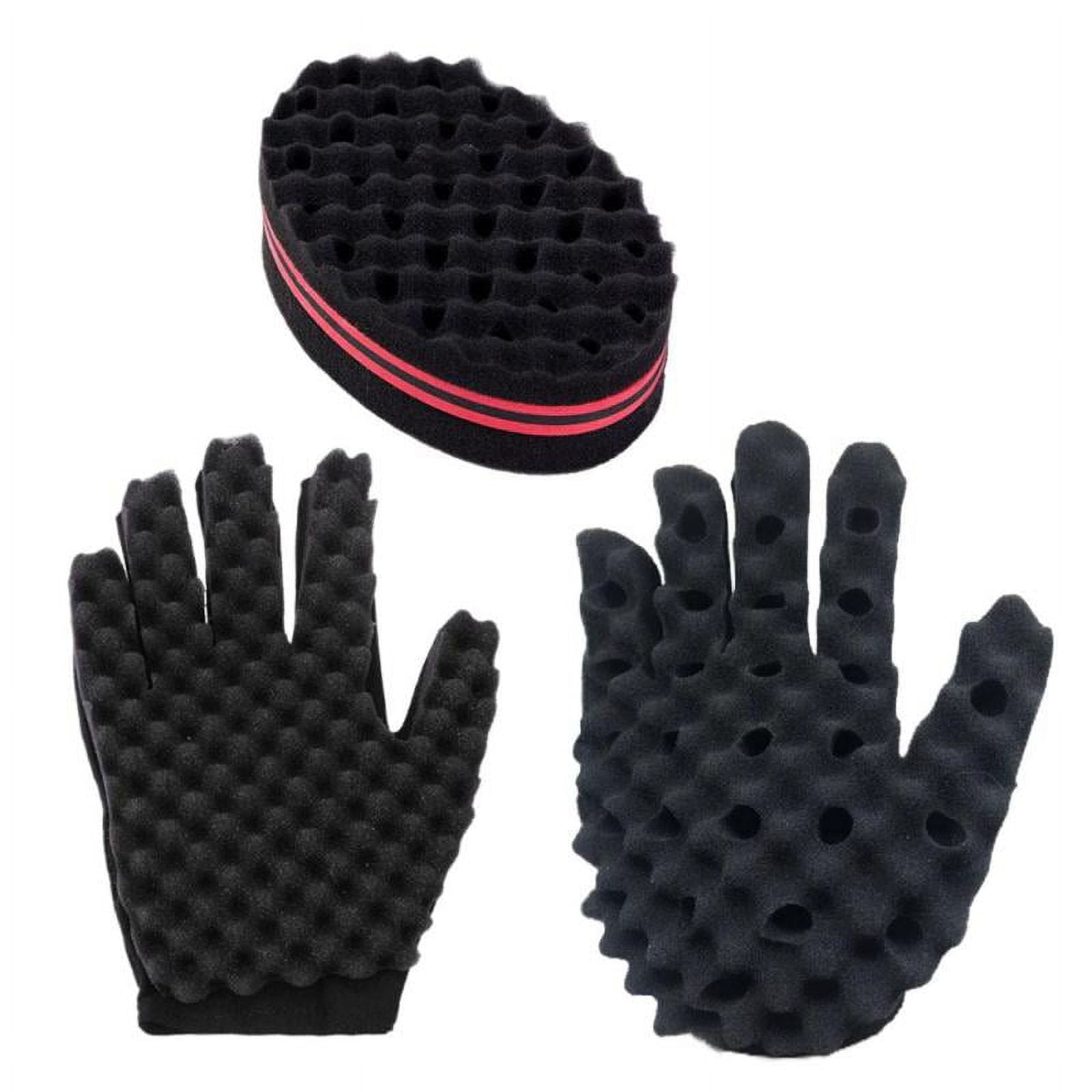 Hair Sponge Gloves Hair Sponge Glove Set for ,African Hair, ,Adults
