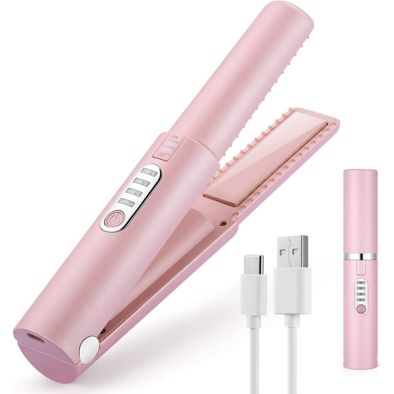 Battery powered flat iron deals