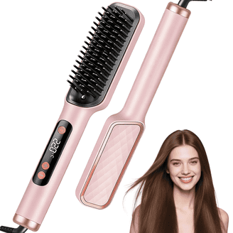Ionic Hair Straightener Brush by COOLKESI, 30s Fast MCH Ceramic