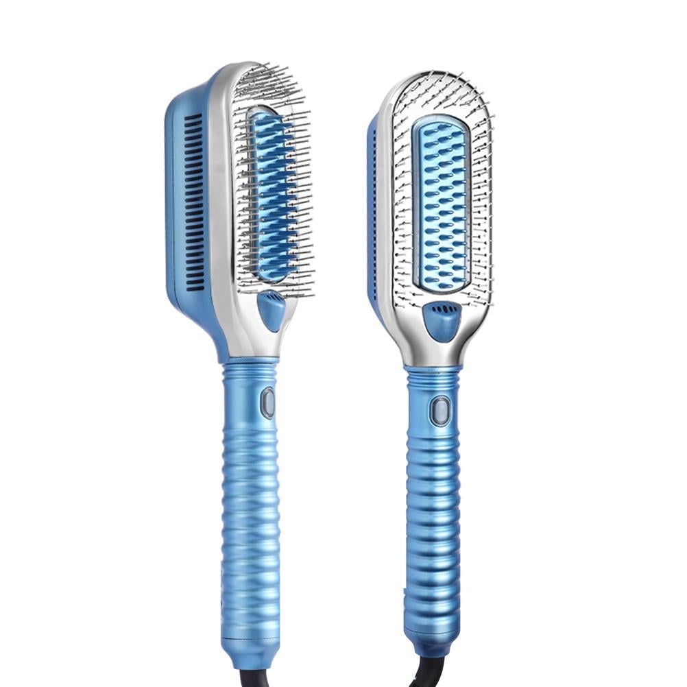 Hair Straightener Brush Ice Therapy Professional Negative Ion Cold
