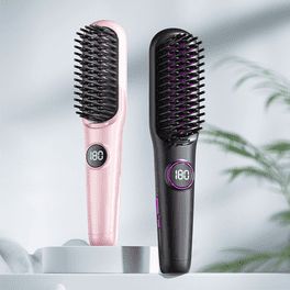 ion Mini Ceramic Heated Hair Straightening Brush - Walmart.com