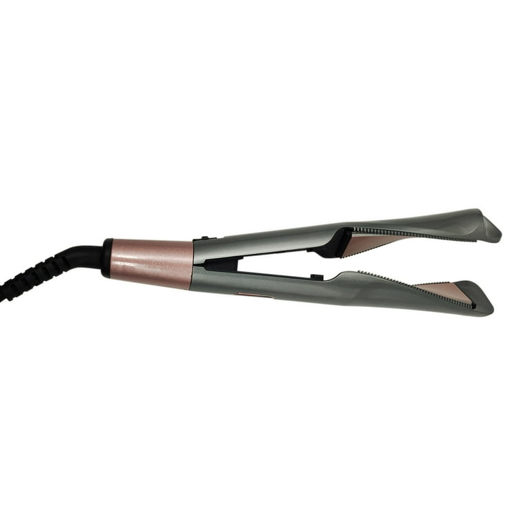 Hair Straightener Curler 2 In 1 Twist Straightening Curling Iron Flat Iron with 5 Temp Level Adjustable LCD Digital Display for All Hair Types