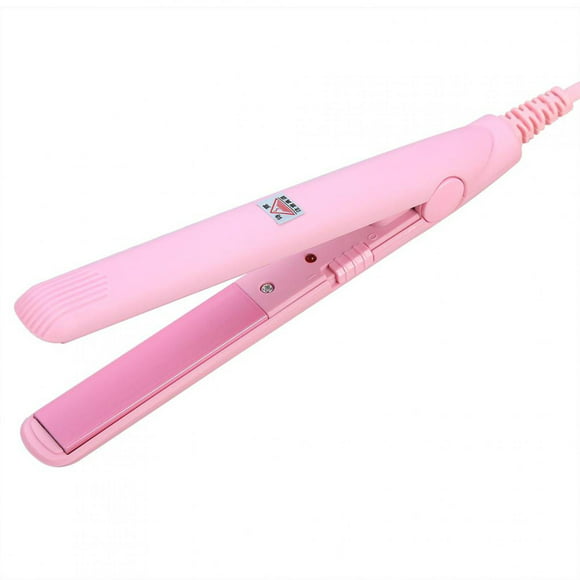 Hair Straightener, Tourmaline Ceramic Smart Constant Temperature Mini 2 in 1 Hair Straightener Hairstyling Iron Heating Curler for Straightening, Waving + Curling, Frizz Control, Fast Heat for Salon