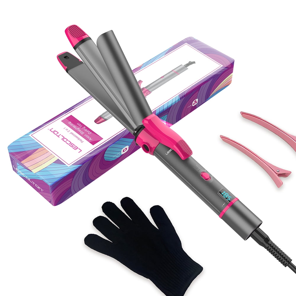 Hair Straightener and Curler 2 In 1,Lightweight Design with Dual Voltage (100240V) Design