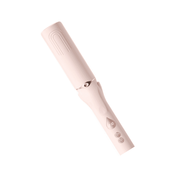 Hair Straightening Brush 360 Airflow Styler, Titanium Flat Iron Hair Straightener (Pink)