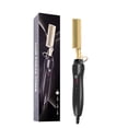 thumbnail image 1 of Hair Straightening Brush Straightener Flat Iron Smoothing Hot Heating Comb pressing Hair Straight Curling Iron electric Comb ,Easy to Use - 4_A, 1 of 5