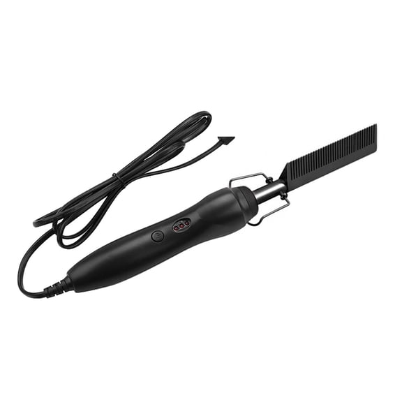Hair Straightening Brush Straightener Flat Iron Smoothing Hot Heating Comb pressing Hair Straight Curling Iron electric Comb ,Easy to Use - 5_A