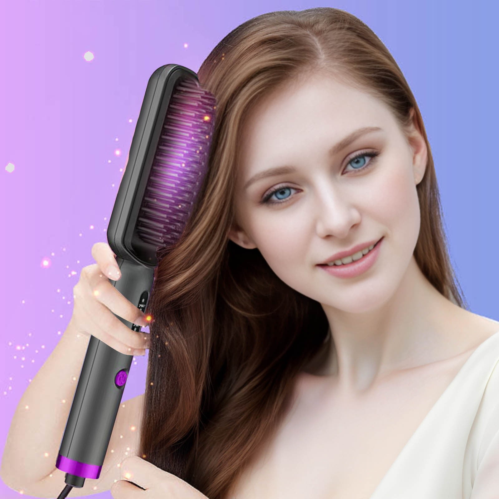 Hair Straightening Comb Volume Straight Hair Straightening Curling 2 In