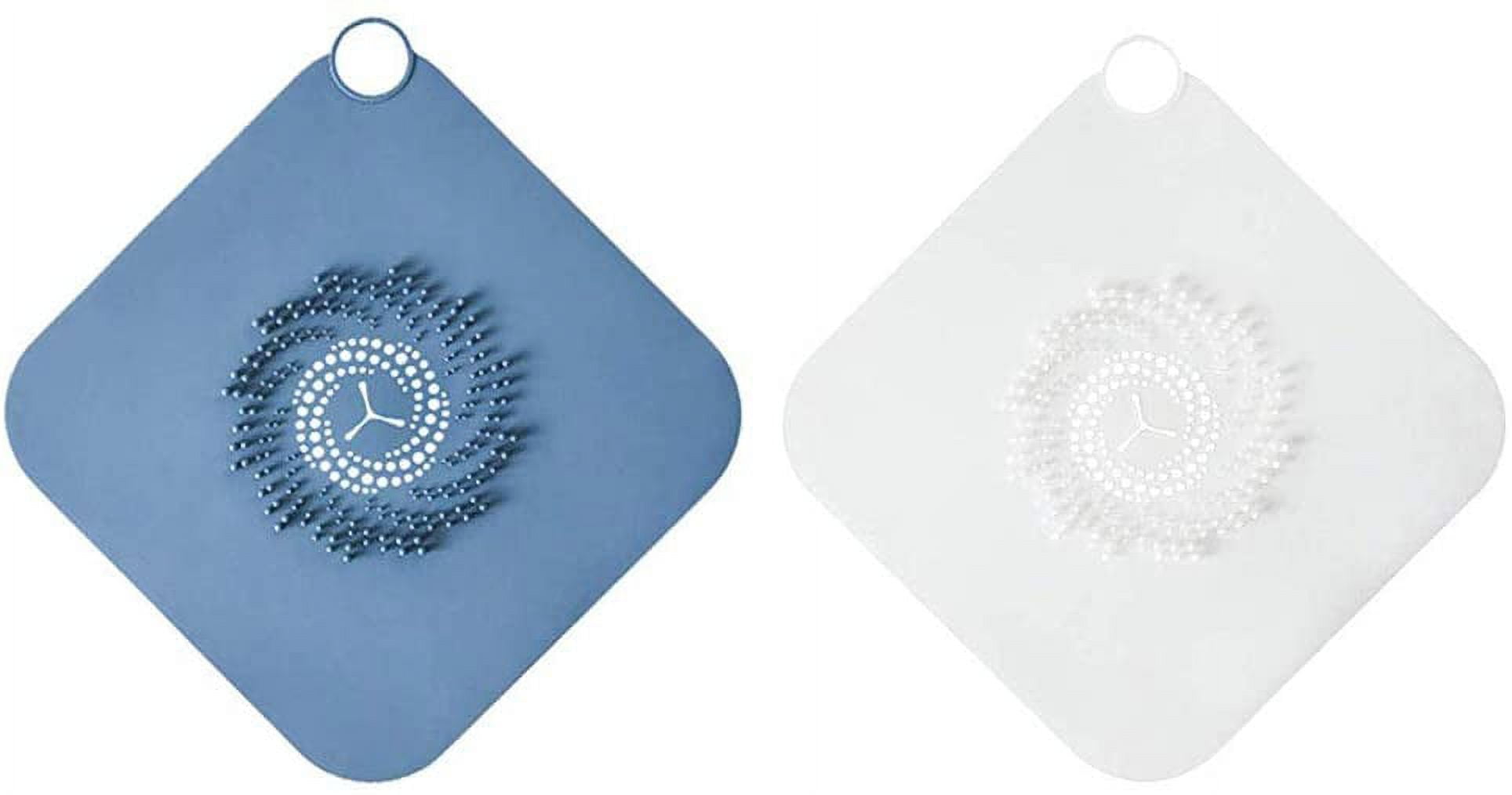 Hair Strainer For Drain Sink, 2 Pieces Silicone Shower Drain Cover