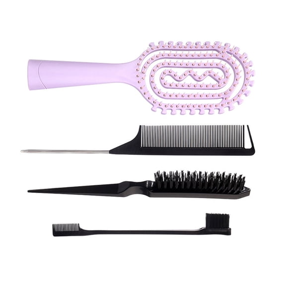 Hair Styling Accesory 4 Essential Tools In Modern Design Comfortable Brushing Experience Practical ABS Hairdressing Tool