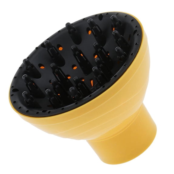 Hair Styling Accessories ing Hair Dryer Diffuser Gale Wind Mouth Cover - Yellow, as described