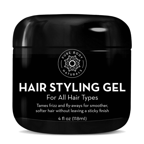 Hair Styling Gel for Men, with Natural Ingredient and Hydrating Aloe, 4 fl oz by Pure Body Naturals