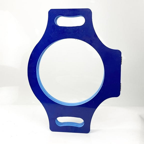 Hair Styling Head Template Guide Edge Stencil Hair Pieces Replacement 3D Head Shaped Makers Head Model for Women Men Hair Replacement Practice Blue