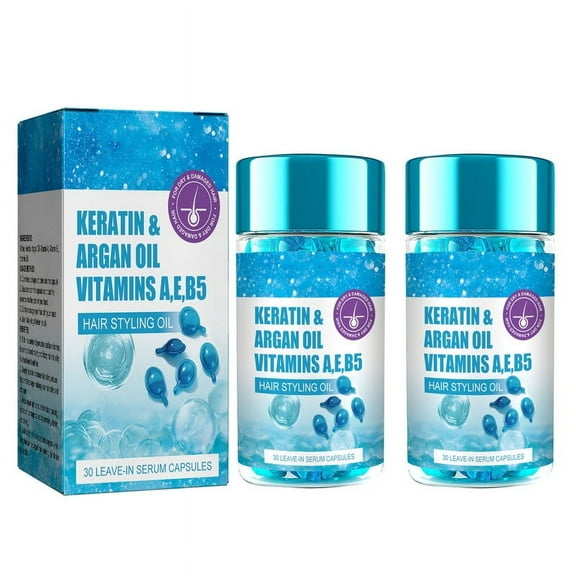 Hair Styling Oil, No Rinse Conditioner for Frizzy Dry & Damaged Hair, Keratin Hair Treatment Oil, Anti Frizz Hair Styling Oil (2 pcs)