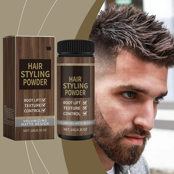 Hair Styling Powder for Men - Hair Structuring Powder, Instant Volume Hair Powder, Larger Volume Styling Powder, Texture Enhancing Hair Compacting Powder, Lightweight Hair Powder for Full Look