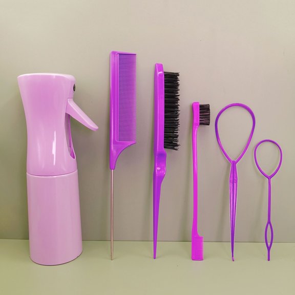 Hair Styling Toddler Loop Topsy Rat Pony Tail Tools Braid Edge Brush Set Comb Sprayer Bottle Hairdressing Accessories Girls