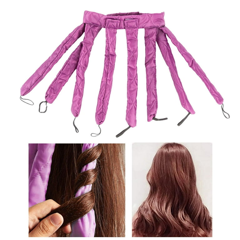 Hair Styling Tool Sleep Overnight Curls Non Damaging Hair Non Heating Curling Rod Lazy with 8 curling rods for Long Hair