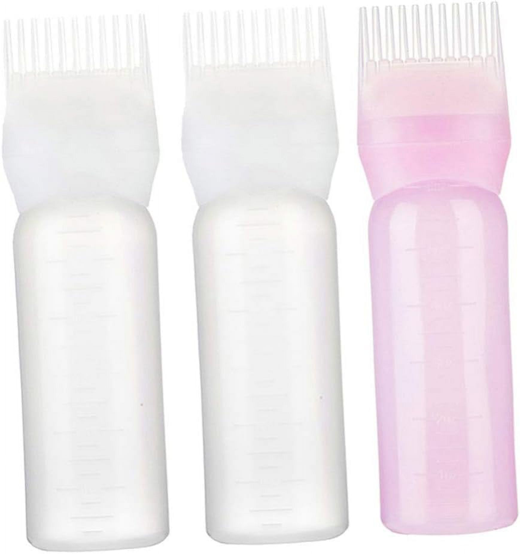Hair Styling Tools Root Comb Applicator Bottle, 3Pcs 4oz Hair Dye