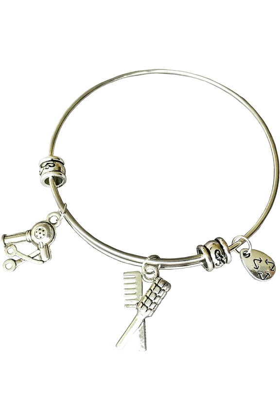 Hair Stylist Bracelet | Stainless Steel Bangle