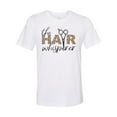 thumbnail image 1 of Hair Stylist Shirt, The Hair Whisperer, Hair Dresser Shirt, Gift For Her, Salon Shirt, Unisex Fit, Stylist, Beauty Salon, Haircut Shirt, White, XL, 1 of 1